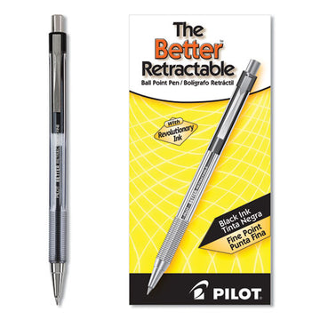 Pilot® Better Ballpoint Pen, Retractable, Fine 0.7 Mm, Red Ink, Translucent Red Barrel, Dozen freeshipping - TVN Wholesale